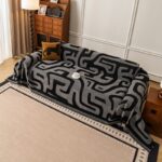 Jacquard sofa throw Maze Sofa Throw
