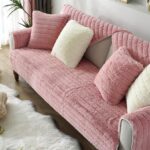 Plush sofa cushion Straight Stripe Long Plush Sofa Cushion