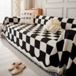 Jacquard sofa throw Plaid Sofa Throw