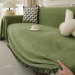Jacquard sofa throw Herringbone Fishbone Sofa Throw