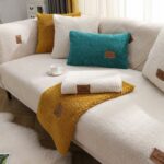Plush sofa cushion Lamb Fleece Sofa Cushion