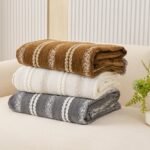 Jacquard sofa throw Wheat Ear Sofa Throw