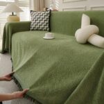 Jacquard sofa throw Herringbone Fishbone Sofa Throw