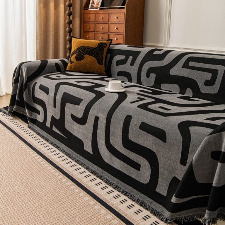 Jacquard sofa throw Maze Sofa Throw