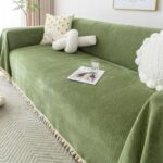 Jacquard sofa throw Pom-pom Herringbone Sofa Throw