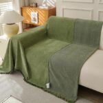 Jacquard sofa throw Herringbone Fishbone Sofa Throw