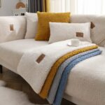 Plush sofa cushion Lamb Fleece Sofa Cushion