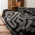 Jacquard sofa throw Maze Sofa Throw