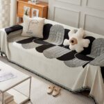 Jacquard sofa throw Saiya Sofa Throw