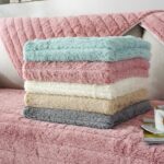 Plush sofa cushion Straight Stripe Long Plush Sofa Cushion