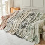 Jacquard sofa throw Lily of the Valley Sofa Throw