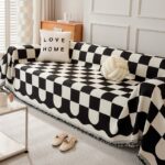 Jacquard sofa throw Plaid Sofa Throw
