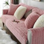 Plush sofa cushion Straight Stripe Long Plush Sofa Cushion