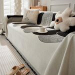 Jacquard sofa throw Saiya Sofa Throw
