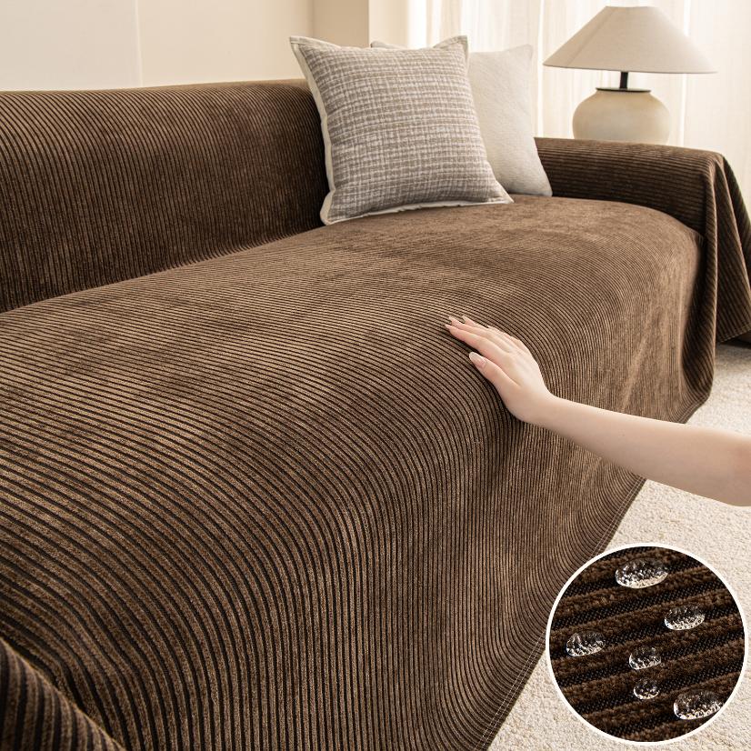 Waterproof Sofa Covers Upgraded Vertical Stripe Sofa Throw