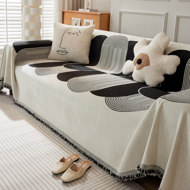 Jacquard sofa throw Saiya Sofa Throw