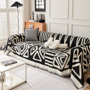 Jacquard sofa throw