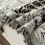 Jacquard sofa throw Lily of the Valley Sofa Throw