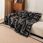 Jacquard sofa throw Maze Sofa Throw
